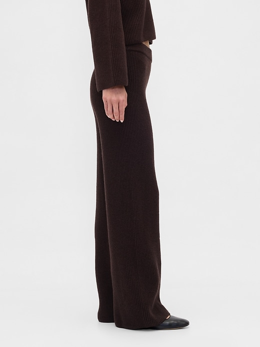 pantalon en maille cashsoft shaker-stitch