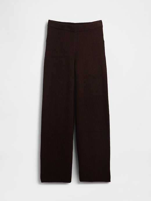 pantalon en maille cashsoft shaker-stitch