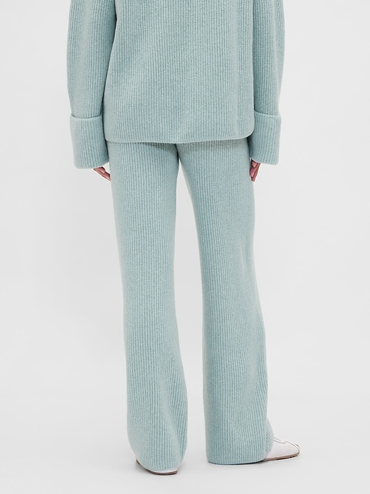 pantalon en maille cashsoft shaker-stitch