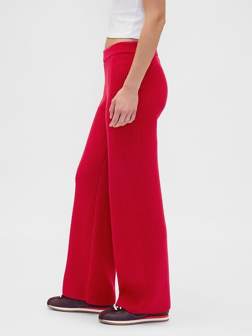 pantalon en maille cashsoft shaker-stitch