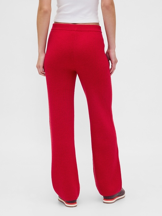 pantalon en maille cashsoft shaker-stitch