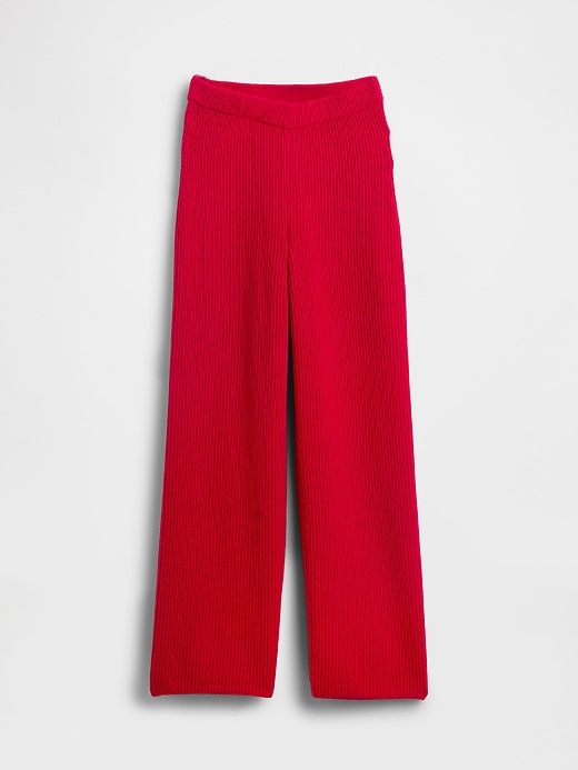 pantalon en maille cashsoft shaker-stitch