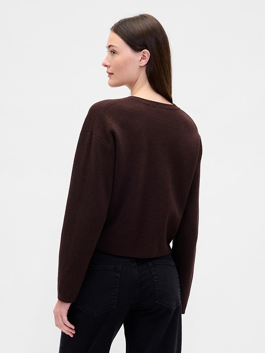 gilet cardigan en mélange de coton avec poches