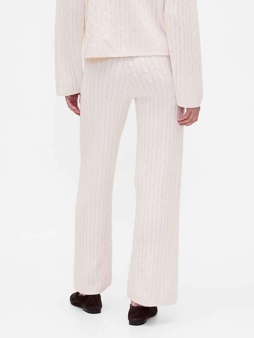pantalon en maille torsadée cashsoft