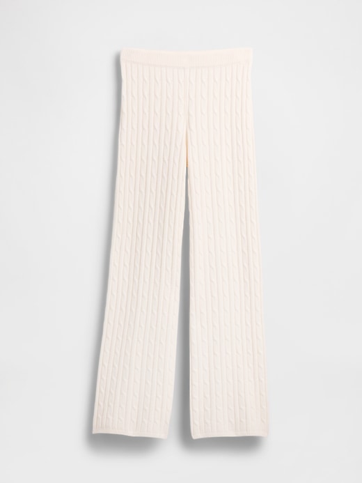 pantalon en maille torsadée cashsoft