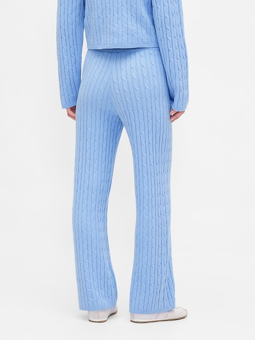 pantalon en maille torsadée cashsoft