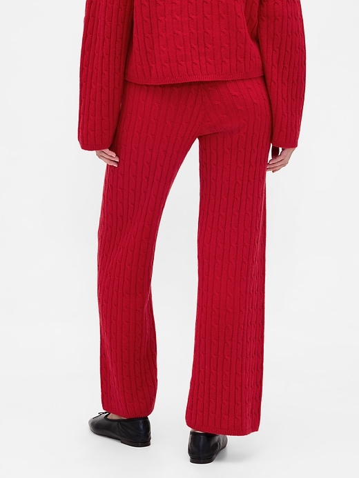 pantalon en maille torsadée cashsoft