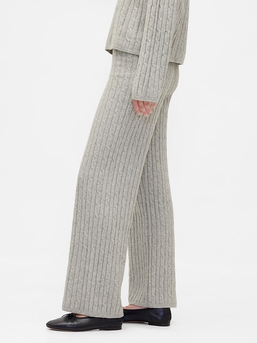 pantalon en maille torsadée cashsoft