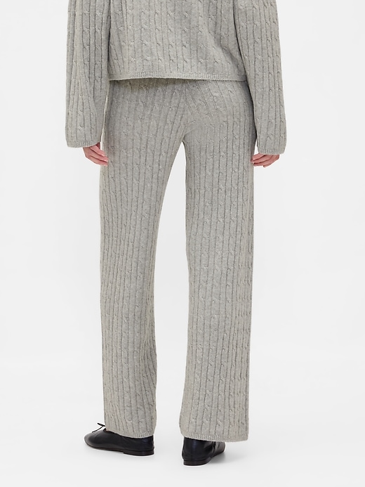 pantalon en maille torsadée cashsoft