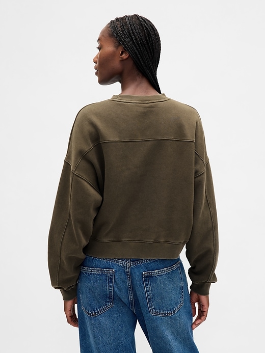 sweat-shirt vintagesoft wedge à col rond