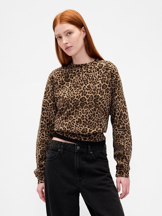 sweat-shirt vintagesoft wedge à col rond