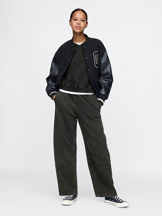 pantalon de survêtement en molleton épais