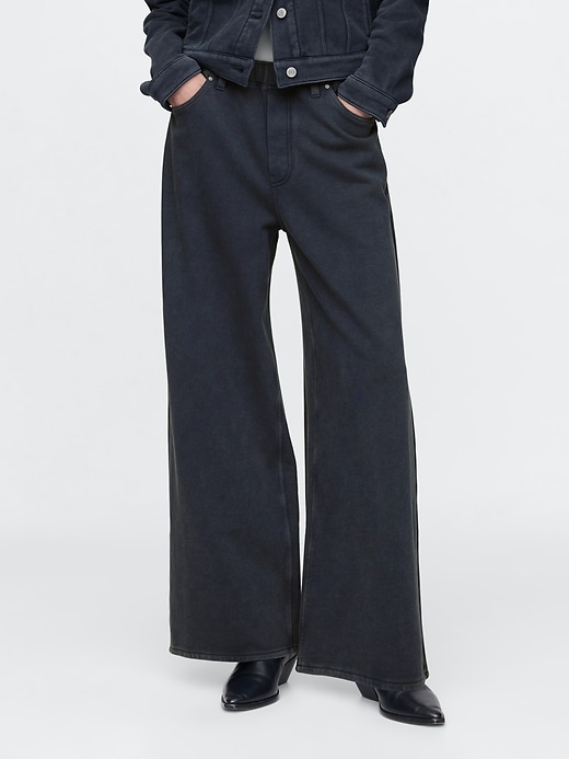 pantalon de survêtement ample et confortable en jean épais