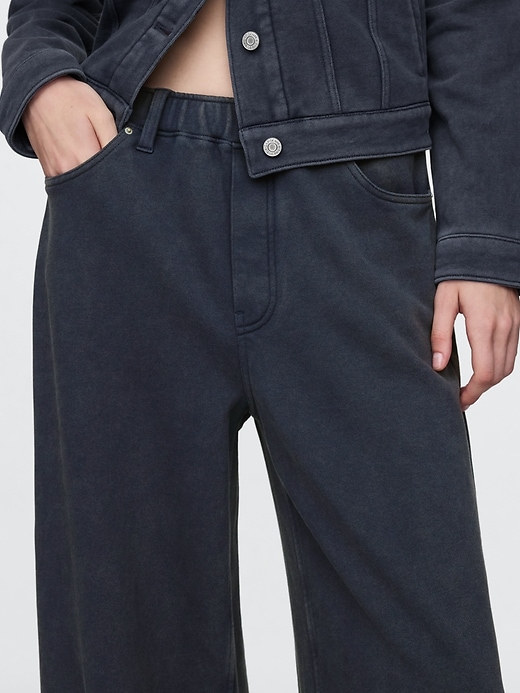 pantalon de survêtement ample et confortable en jean épais