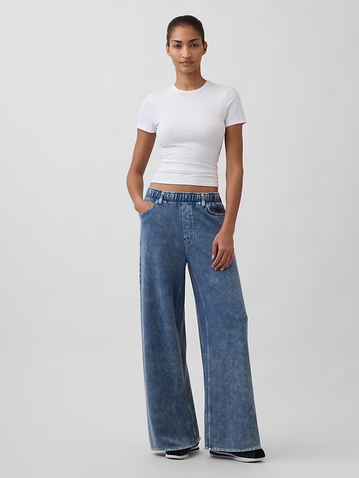 pantalon de survêtement ample et confortable en jean épais