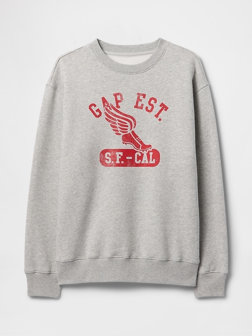 sweat-shirt tunique vintagesoft à logo gap