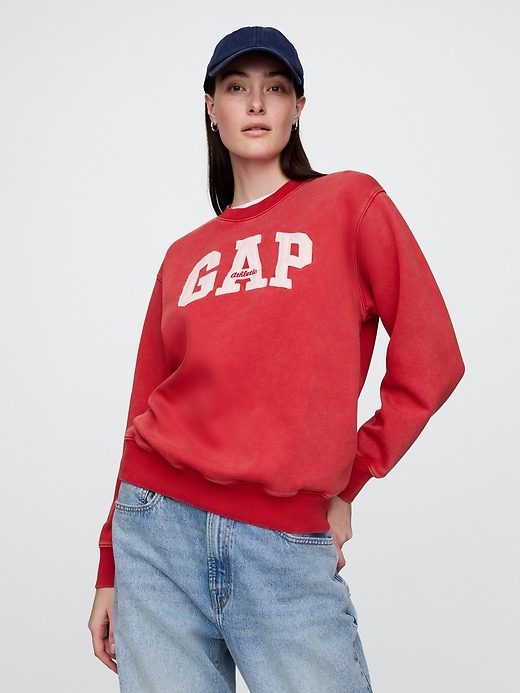 sweat-shirt tunique vintagesoft à logo gap