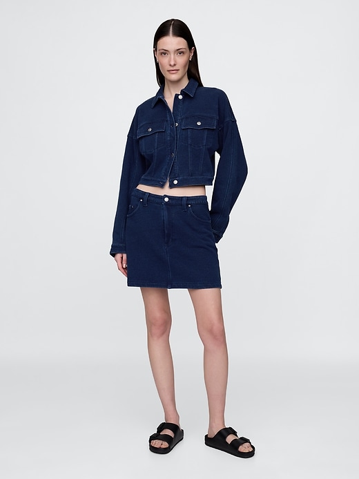 jupe en denim éponge français