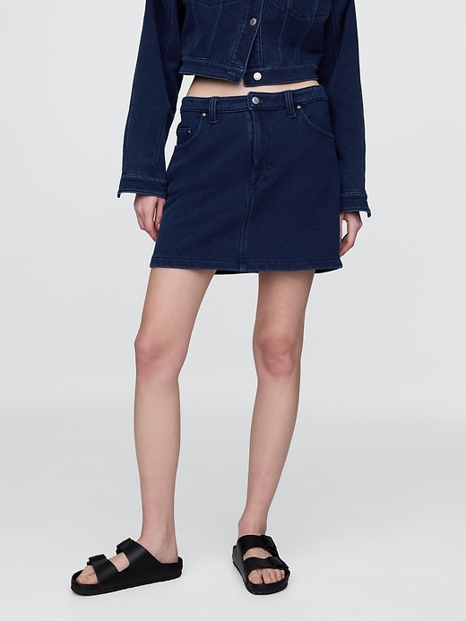jupe en denim éponge français