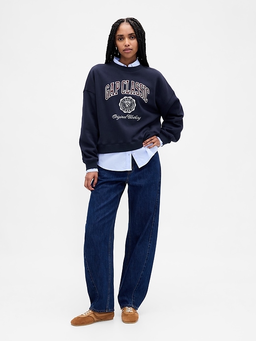 sweat-shirt compensé vintagesoft logo