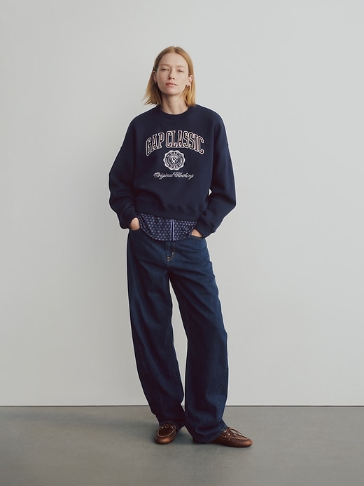 sweat-shirt compensé vintagesoft logo
