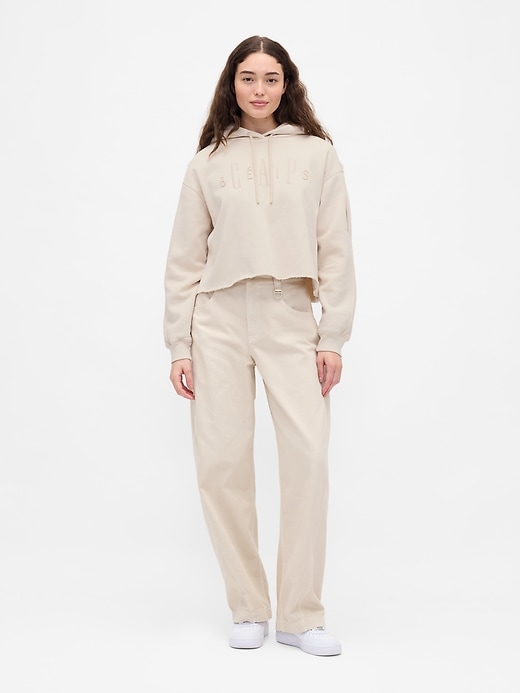 gap × bÉis sweat à capuche court surdimensionné