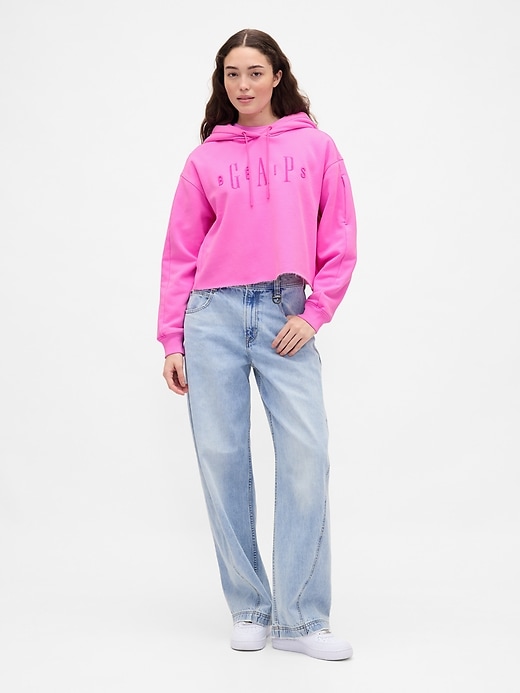 gap × bÉis sweat à capuche court surdimensionné