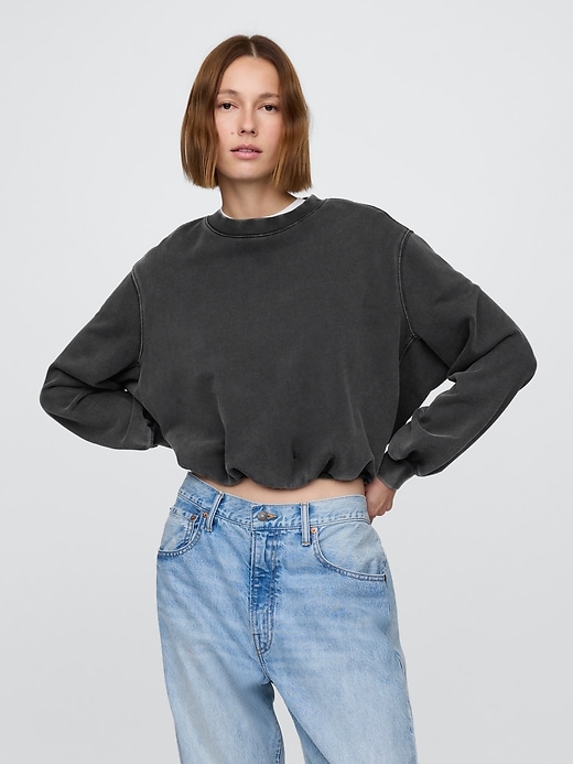 sweat-shirt à bulles en molleton épais