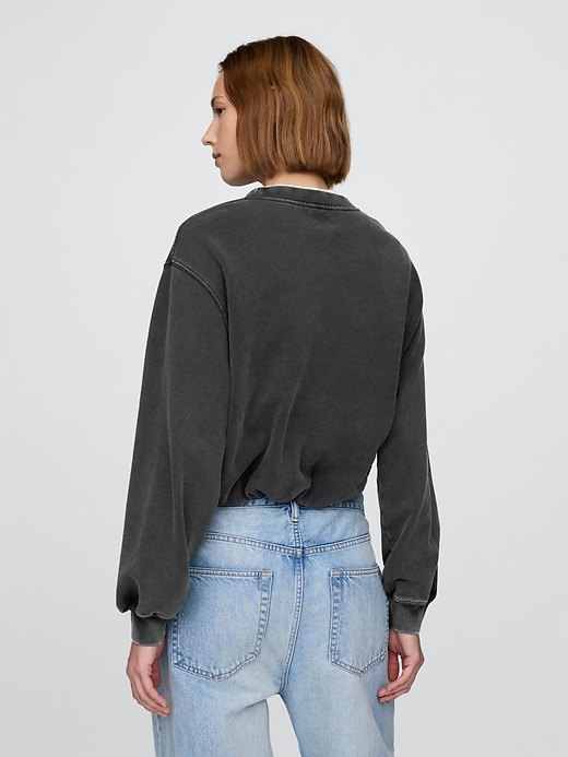 sweat-shirt à bulles en molleton épais