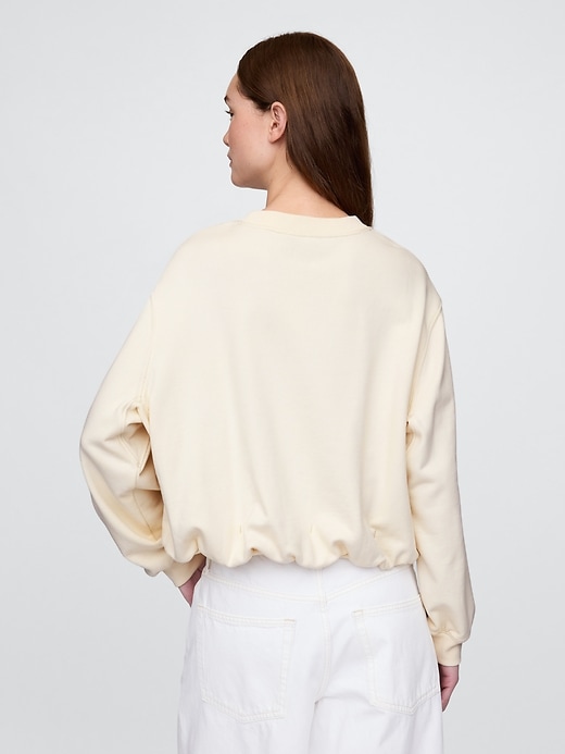 sweat-shirt à bulles en molleton épais