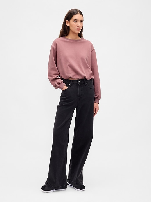 sweat-shirt à bulles en molleton épais