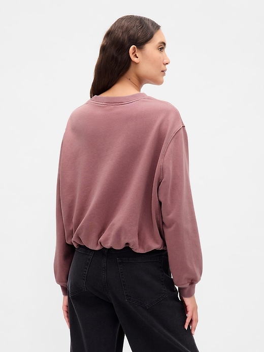 sweat-shirt à bulles en molleton épais