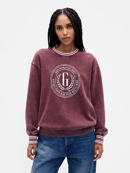sweat-shirt oversize à logo vintagesoft