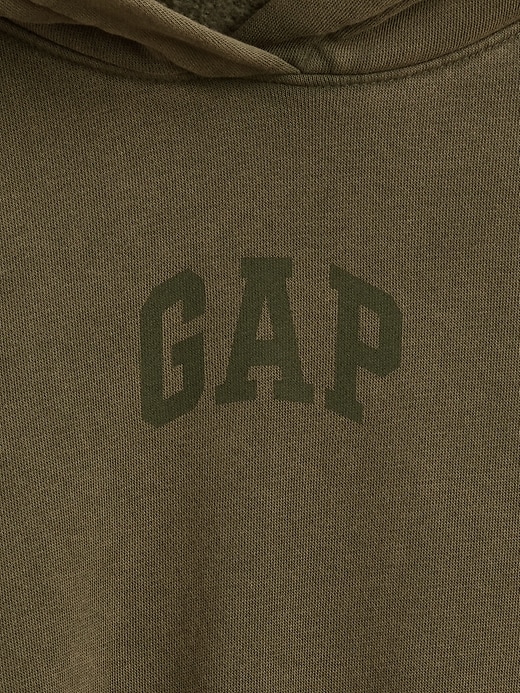 sweat à capuche court vintagesoft avec logo