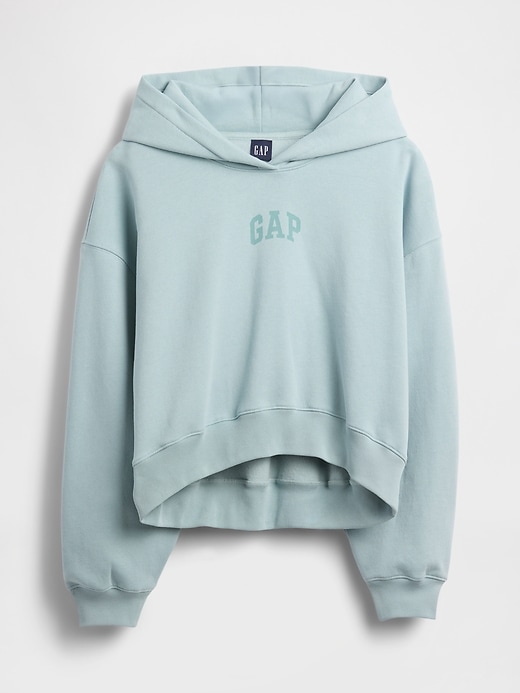 sweat à capuche court vintagesoft avec logo