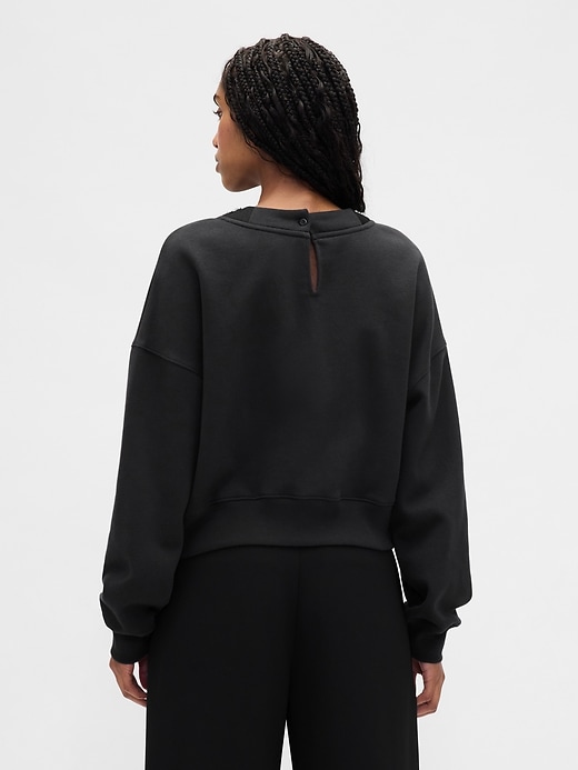 sweat-shirt court vintagesoft à col rond