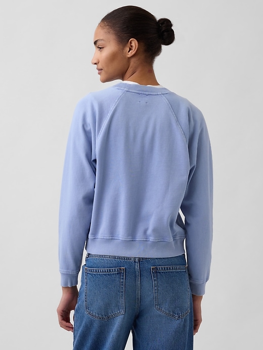 sweat-shirt raglan en molleton français