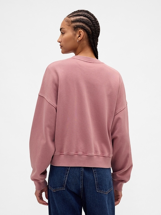 sweat-shirt oversize en molleton épais