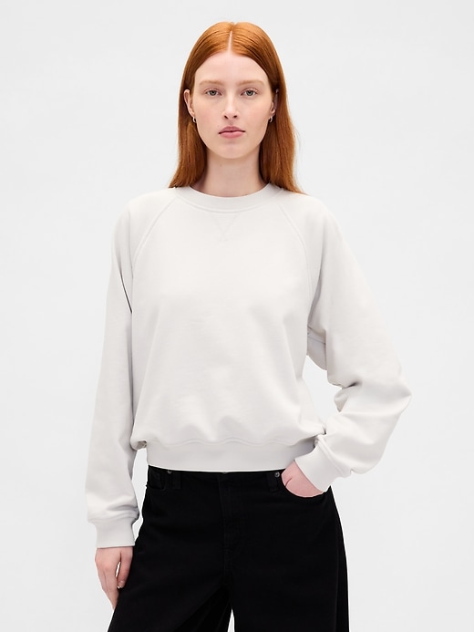 sweat-shirt raglan en molleton épais
