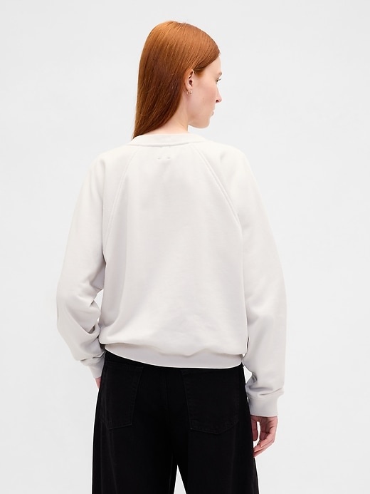 sweat-shirt raglan en molleton épais