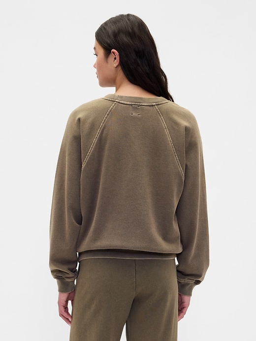 sweat-shirt raglan en molleton épais