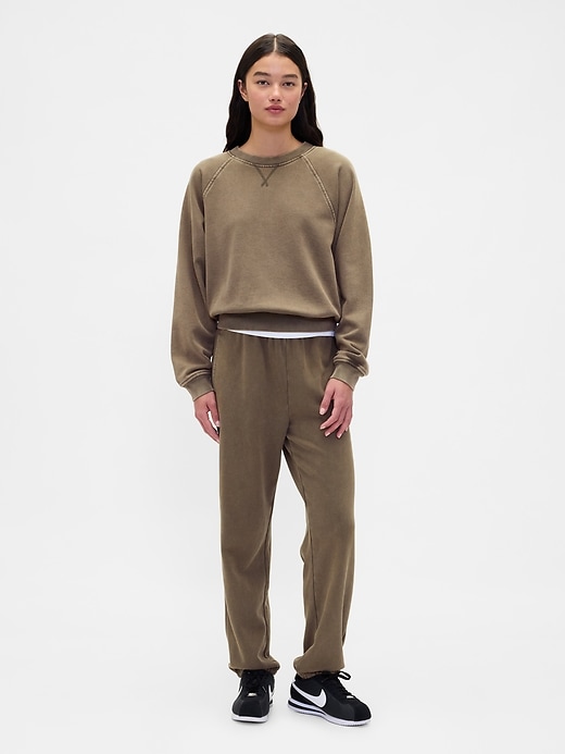 sweat-shirt raglan en molleton épais