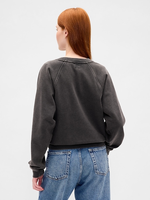 sweat-shirt raglan en molleton épais
