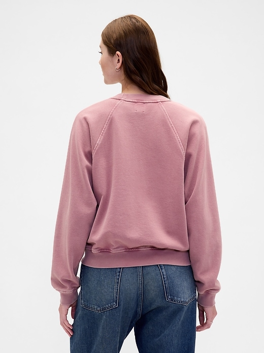 sweat-shirt raglan en molleton épais
