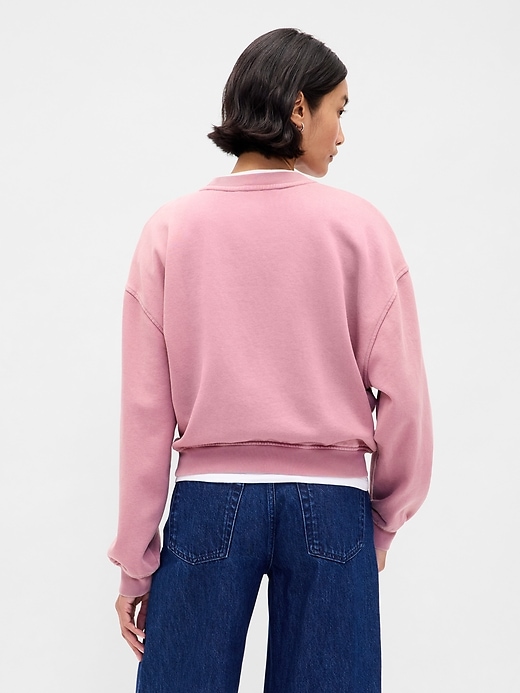 sweat-shirt oversize en molleton épais