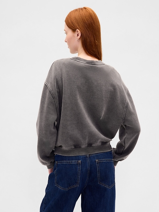 sweat-shirt oversize en molleton épais