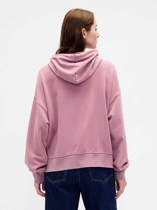 sweat à capuche zippé oversize en molleton épais