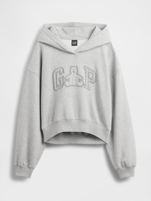 sweat à capuche court vintagesoft avec logo brannan bear