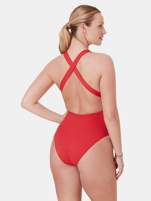 maillot de bain une pièce classique andie tulum - torse long