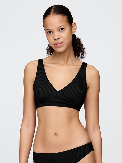haut de bikini côtelé